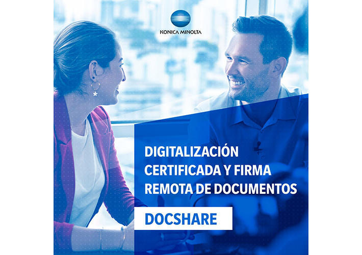 Foto Konica Minolta ofrece la tecnología Docshare para la gestión documental.